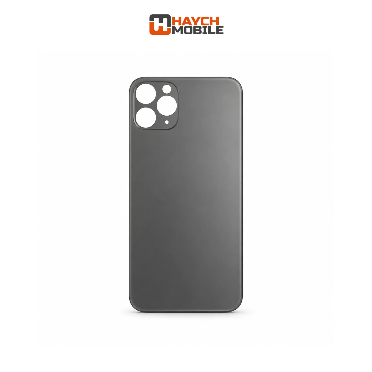 iPhone 11 Pro Compatible Back Cover Glass with Big Camera Hole [Space Grey]