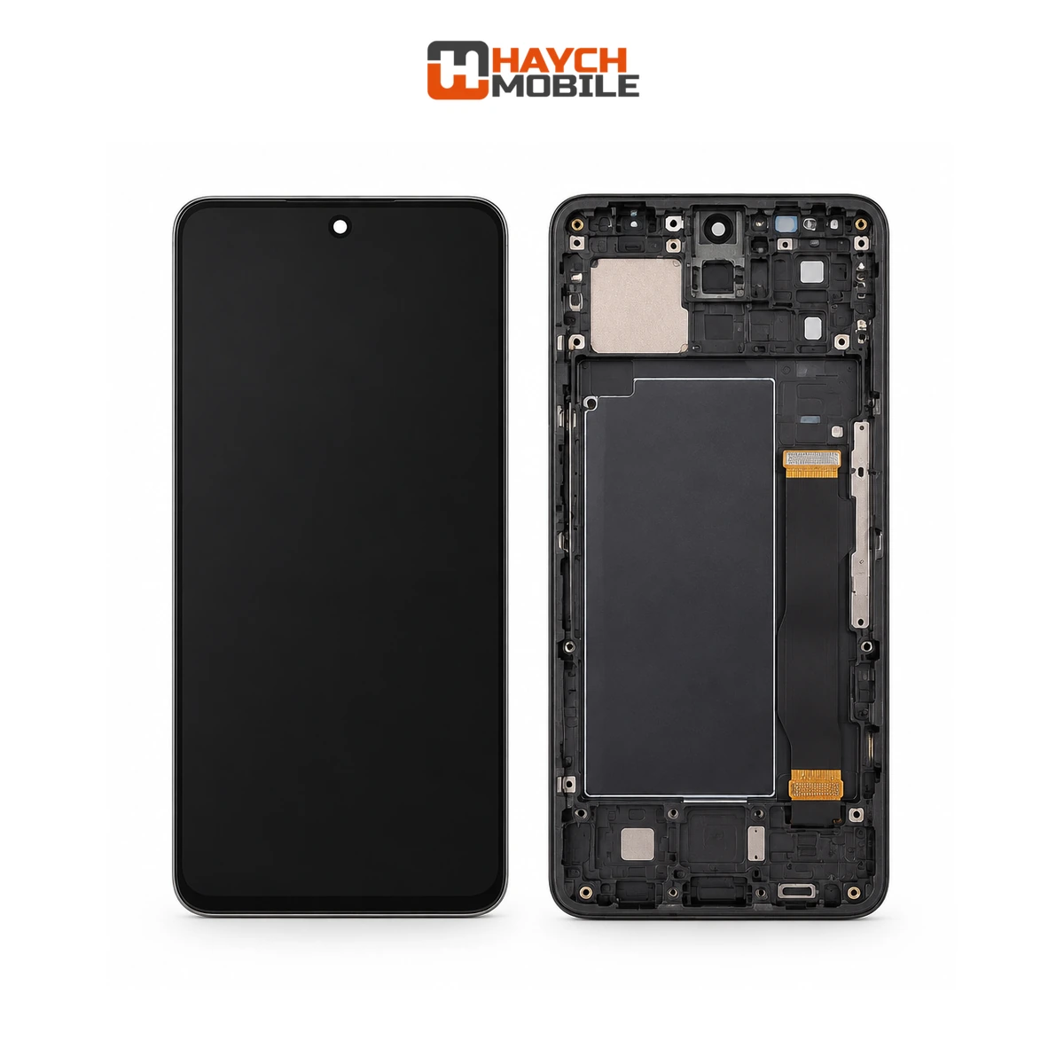 Samsung Galaxy S24 FE (S721) (Soft OLED) LCD and Toush Digitizer Screem with Frame [Black] Screen