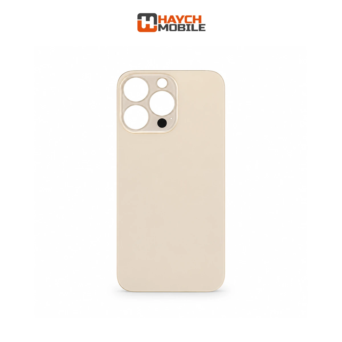 iPhone 13 Pro Compatible Back Cover Glass with Big Camera Hole [Gold]