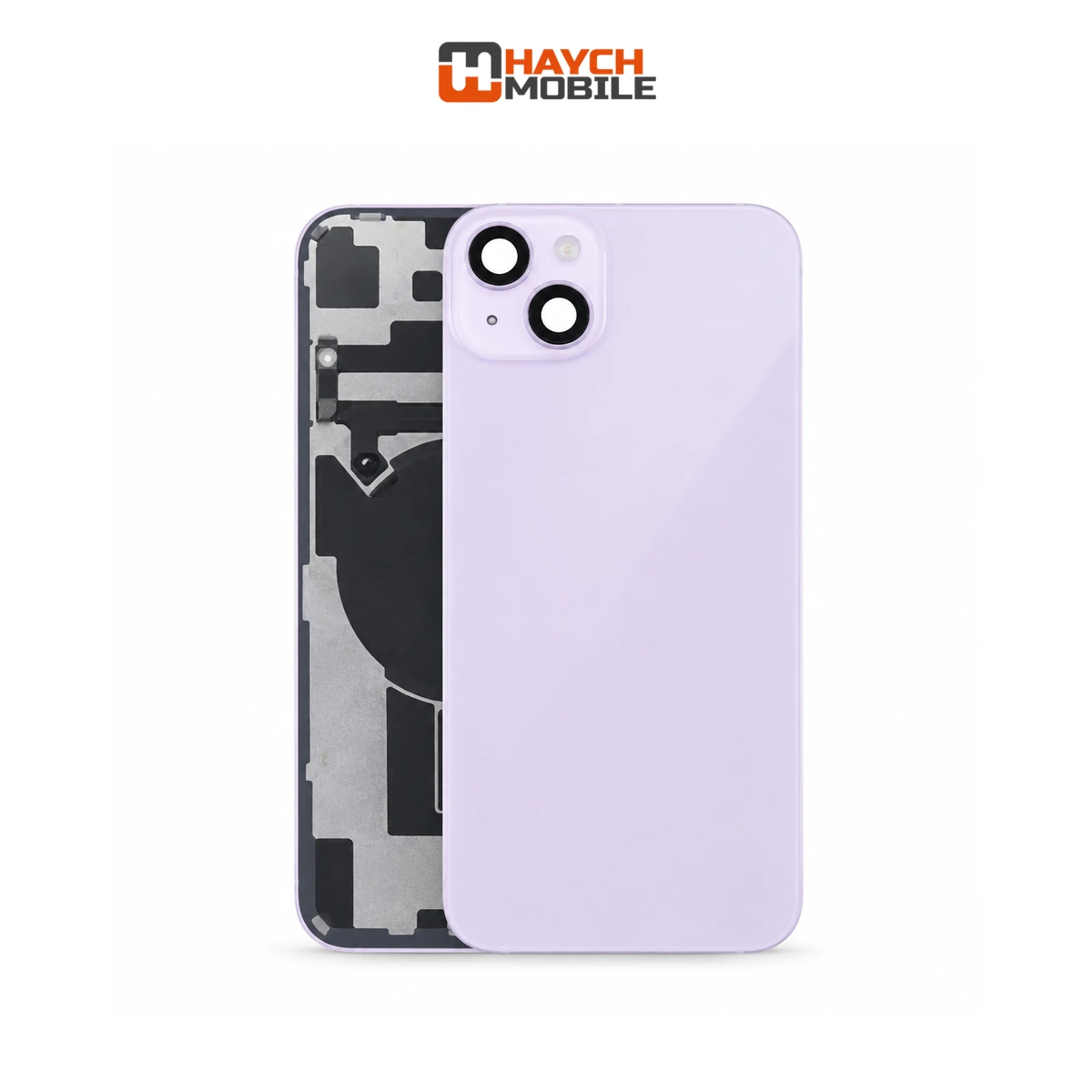 iPhone 14 Plus Compatible Back Cover Glass [Service Pack] [Purple] Rear Housing