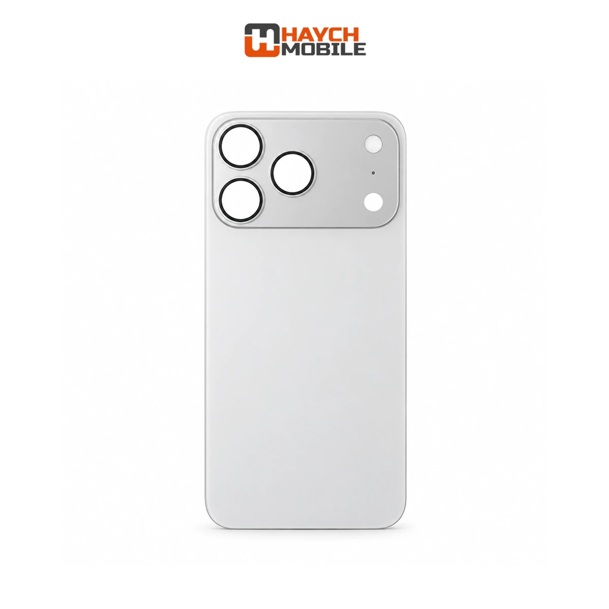 iPhone 17 Pro Max Compatible Back Cover Glass Assembly with MagSafe [Silver] Rear Housing