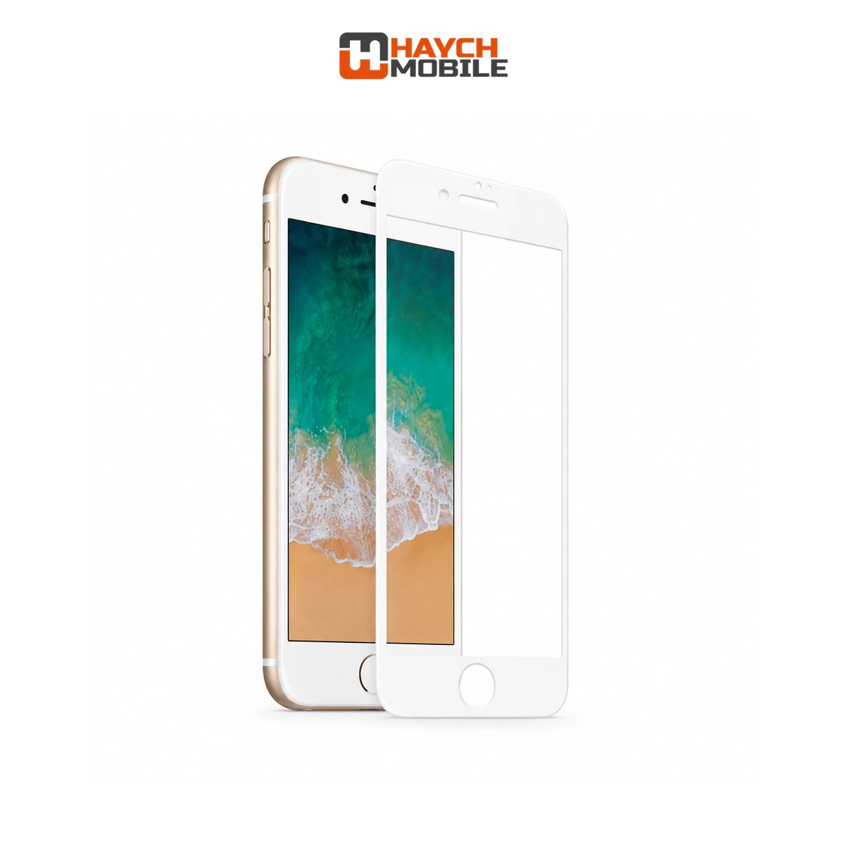Roar 2.5D Tempered Glass, iPhone 6 / 6s [White]