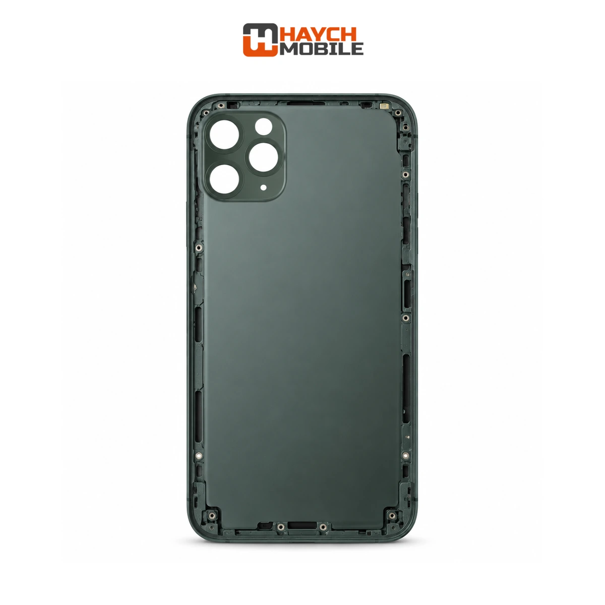 iPhone 11 Pro Max Compatible Back Housing with Small Parts [Midnight Green] Rear Housing