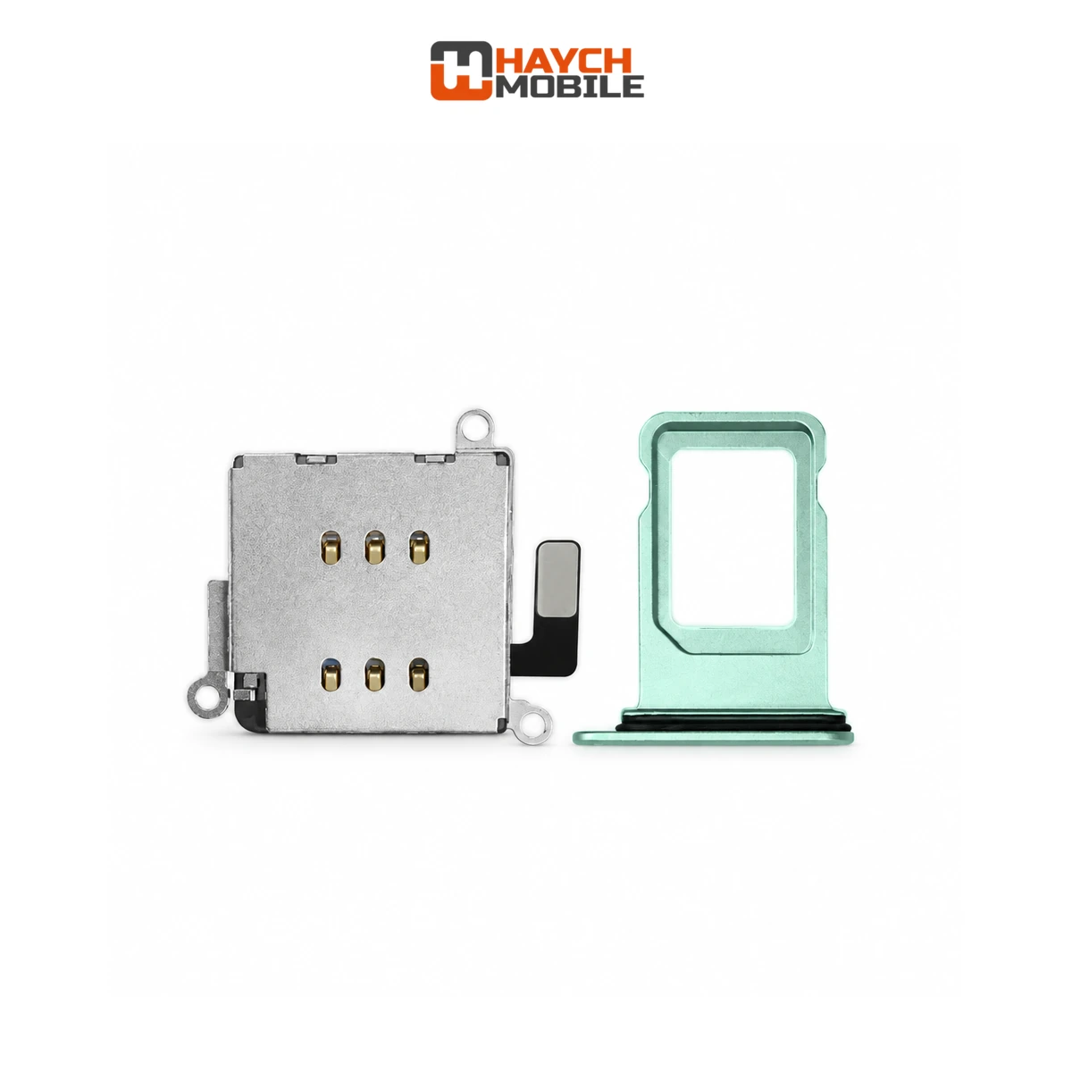 iPhone 11 Compatible Sim Tray + Sim Reader [Dual Sim] [Green]