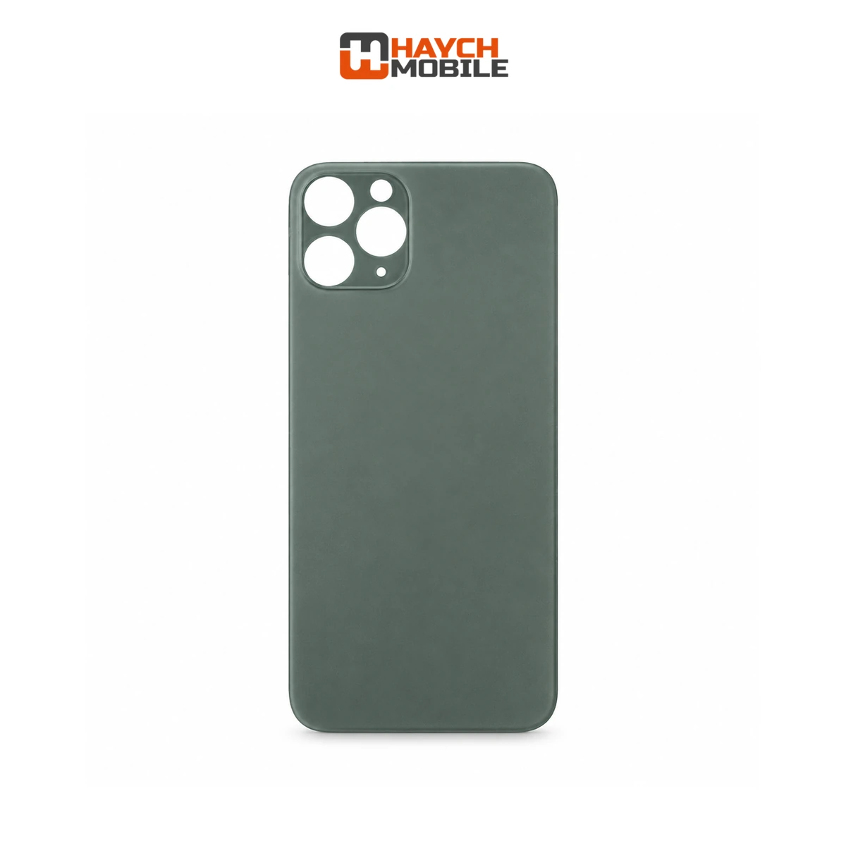 iPhone 11 Pro Compatible Back Cover Glass with Big Camera Hole [Midnight Green]