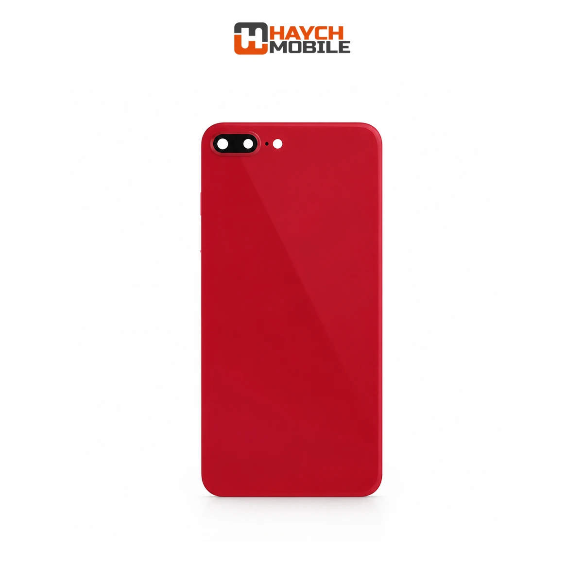 iPhone 8 Plus Compatible Back Cover Glass with Camera Lens [Red]