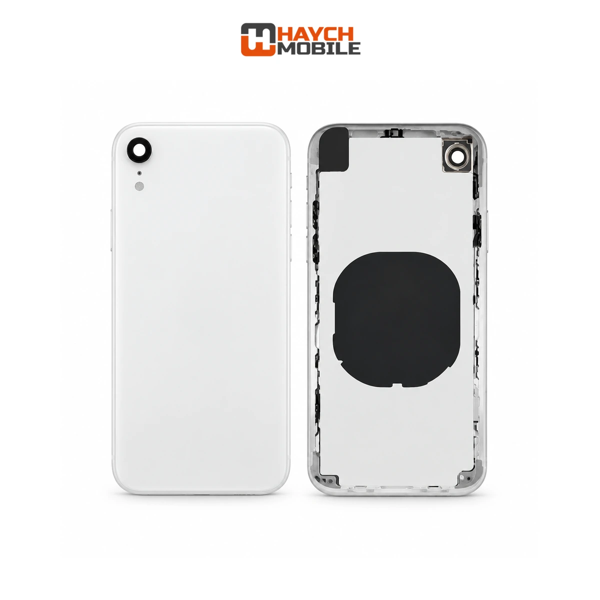 iPhone XR Compatible Back Housing [No Small Parts] [White] Rear Housing