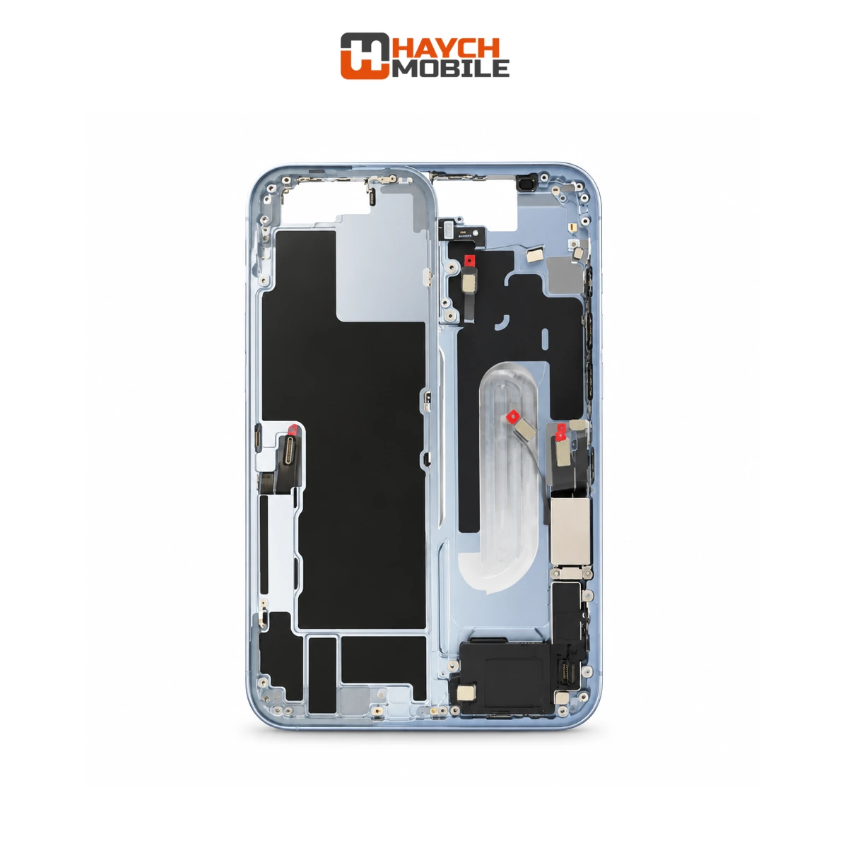 iPhone 17 Compatible Back Housing With Small Parts [Service Pack] [Mist Blue] ZP923-13773 Rear Housing