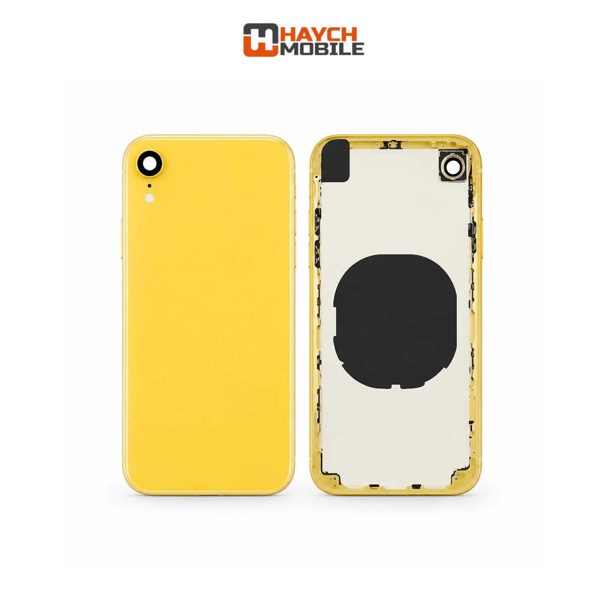 iPhone XR Compatible Back Housing [No Small Parts] [Yellow] Rear Housing