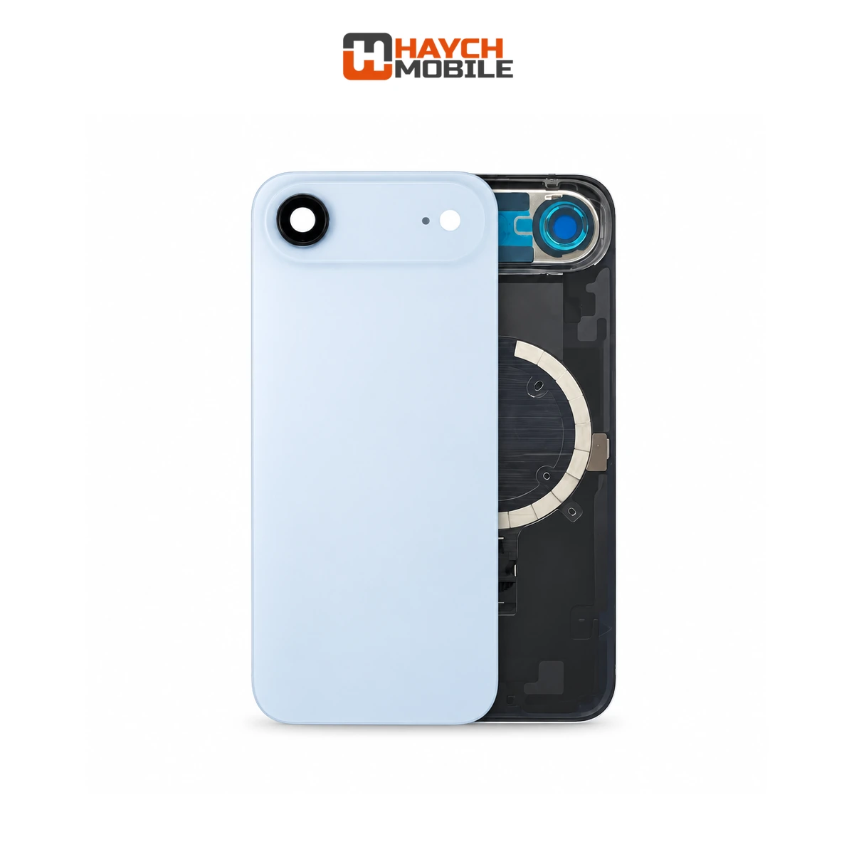 iPhone 17 Air Compatible Back Cover Glass Assembly with MagSafe [Sky Blue] Rear Housing
