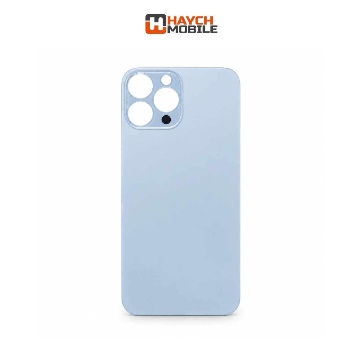 iPhone 13 Pro Max Compatible Back Cover Glass with Big Camera Hole [Sierra Blue]