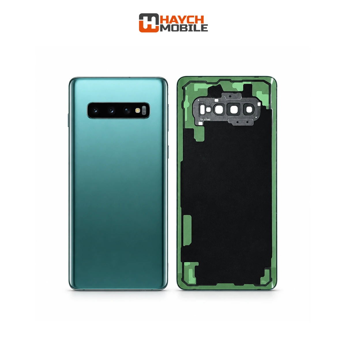Samsung Galaxy S10 Plus (G975) Back Cover [High Quality with Lens] [Prism Green] Rear Housing