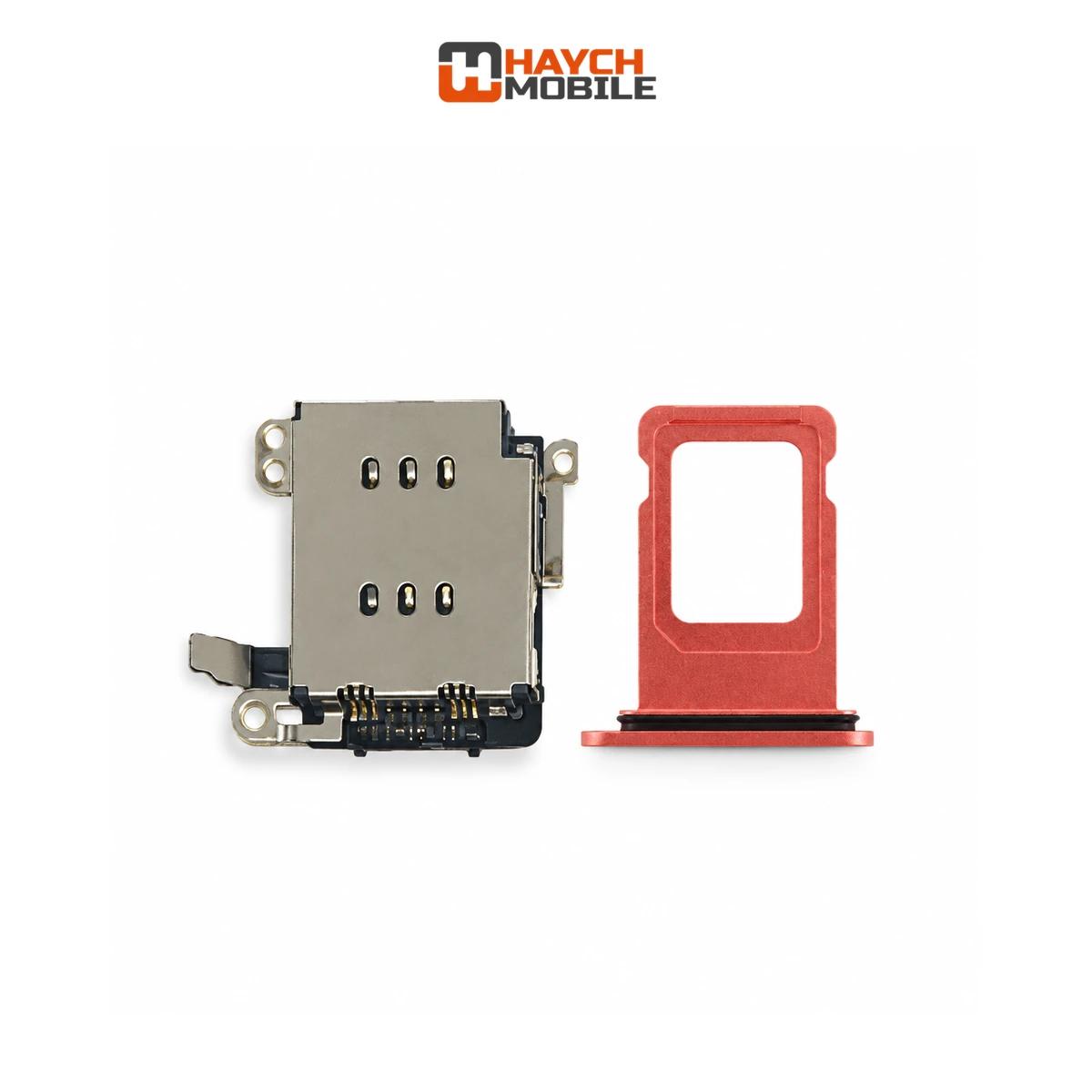 iPhone XR Compatible Sim Tray + Sim Reader [Dual Sim] [Coral]