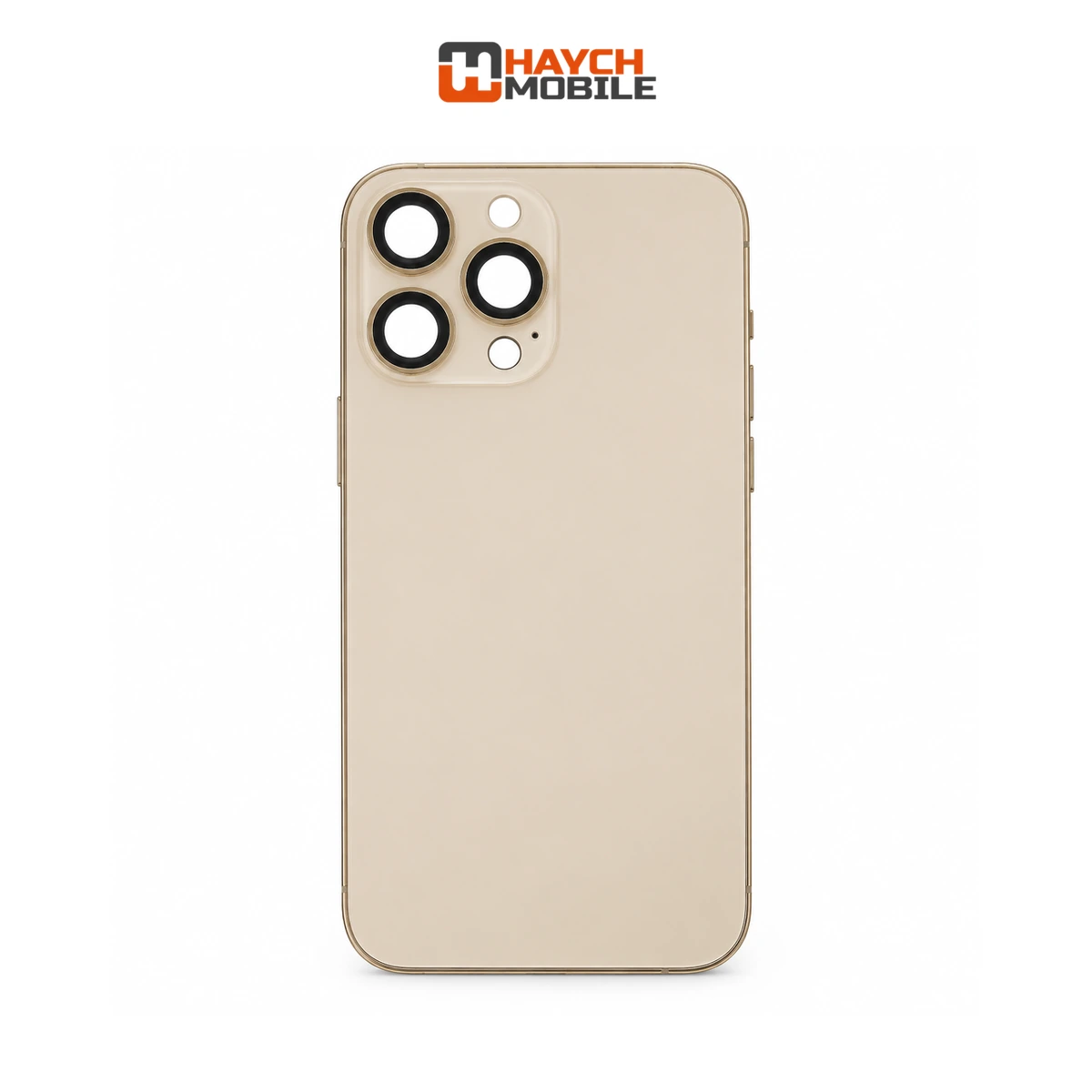 iPhone 14 Pro Compatible Back Housing with Small Parts [Gold] Rear Housing