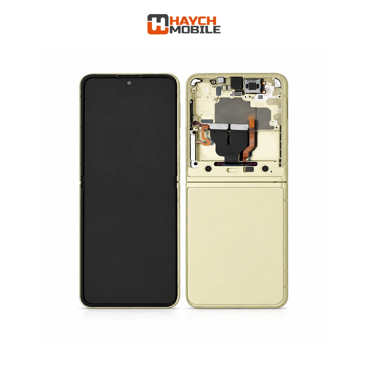 Samsung Galaxy Z Flip 3 5G (F711) (Main) LCD Digitizer Screen [Secondhand Original] [Cream]