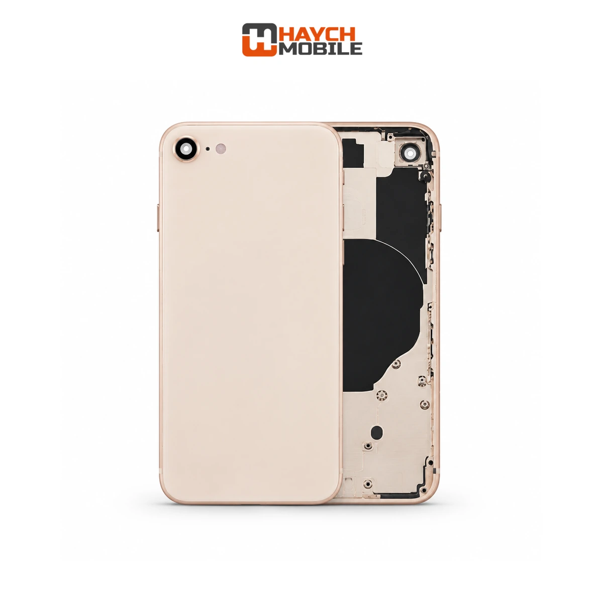 iPhone 8 Compatible Back Housing [No Small Parts] [Gold] Rear Housing