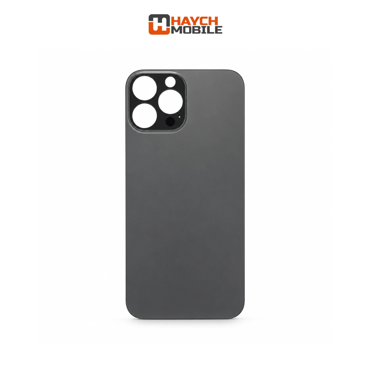 iPhone 13 Pro Max Compatible Back Cover Glass with Big Camera Hole [Graphite]