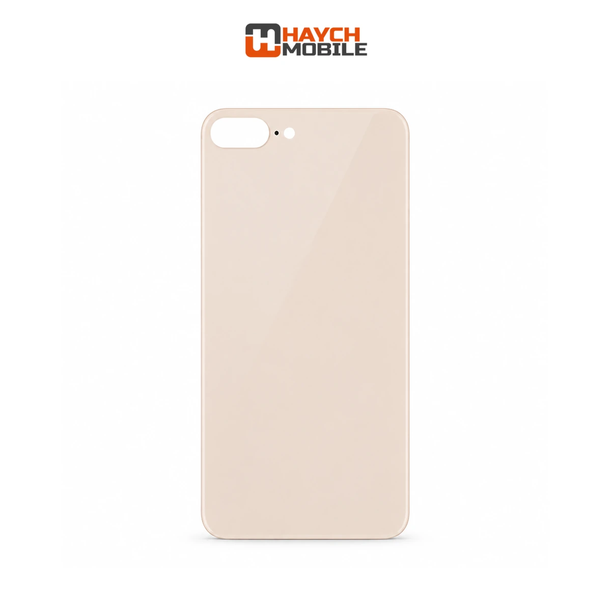 iPhone 8 Plus Compatible Back Cover Glass with Big Camera Hole [Gold]