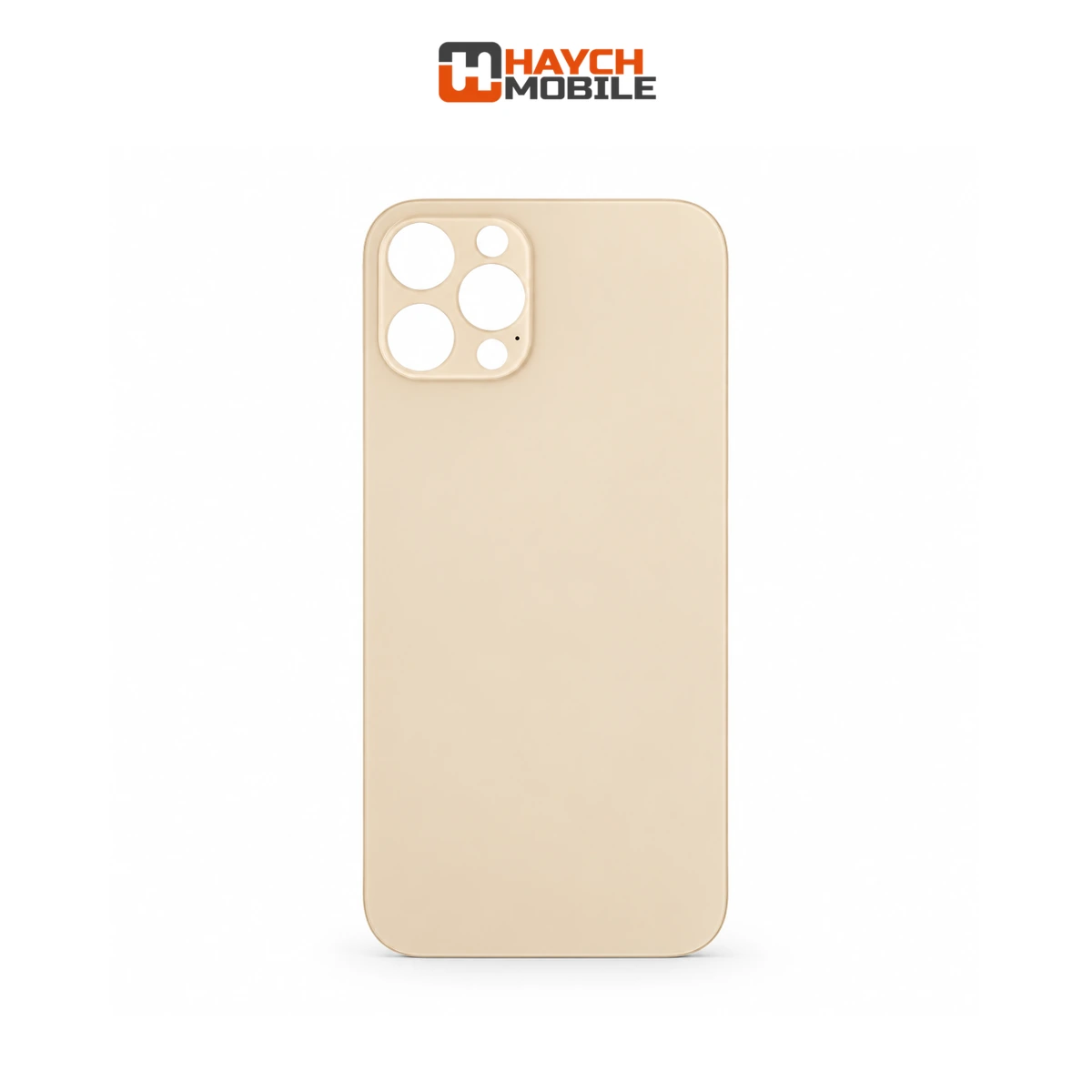 iPhone 12 Pro Compatible Back Cover Glass with Big Camera Hole [Gold]