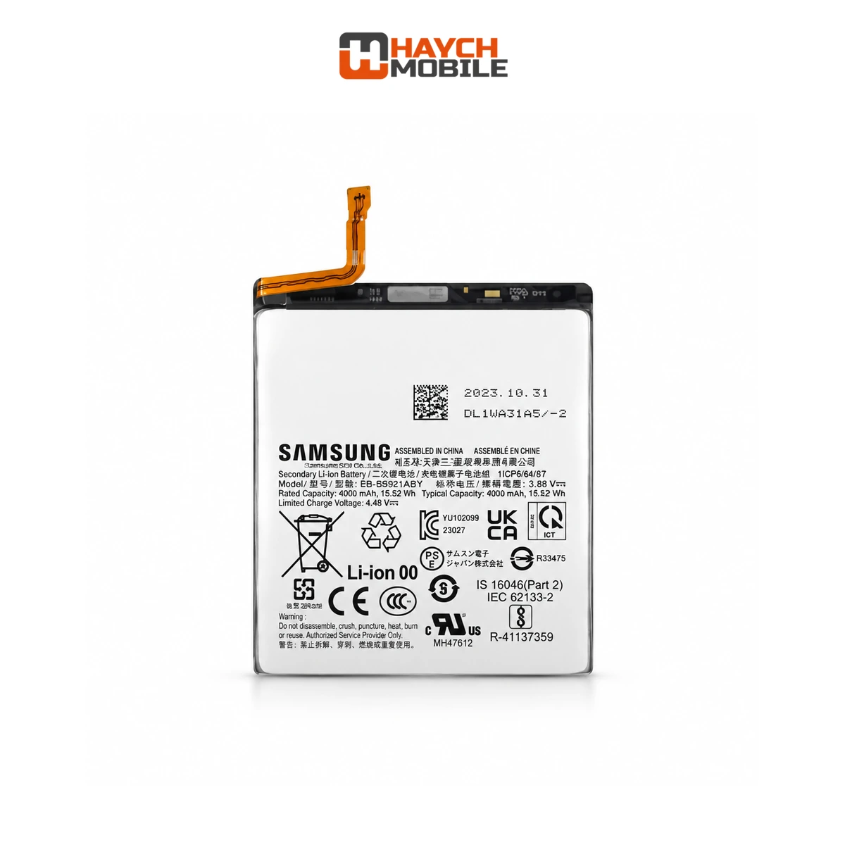 Samsung Galaxy S24 (S921) Compatible Battery [Service Pack] GH82-33421A