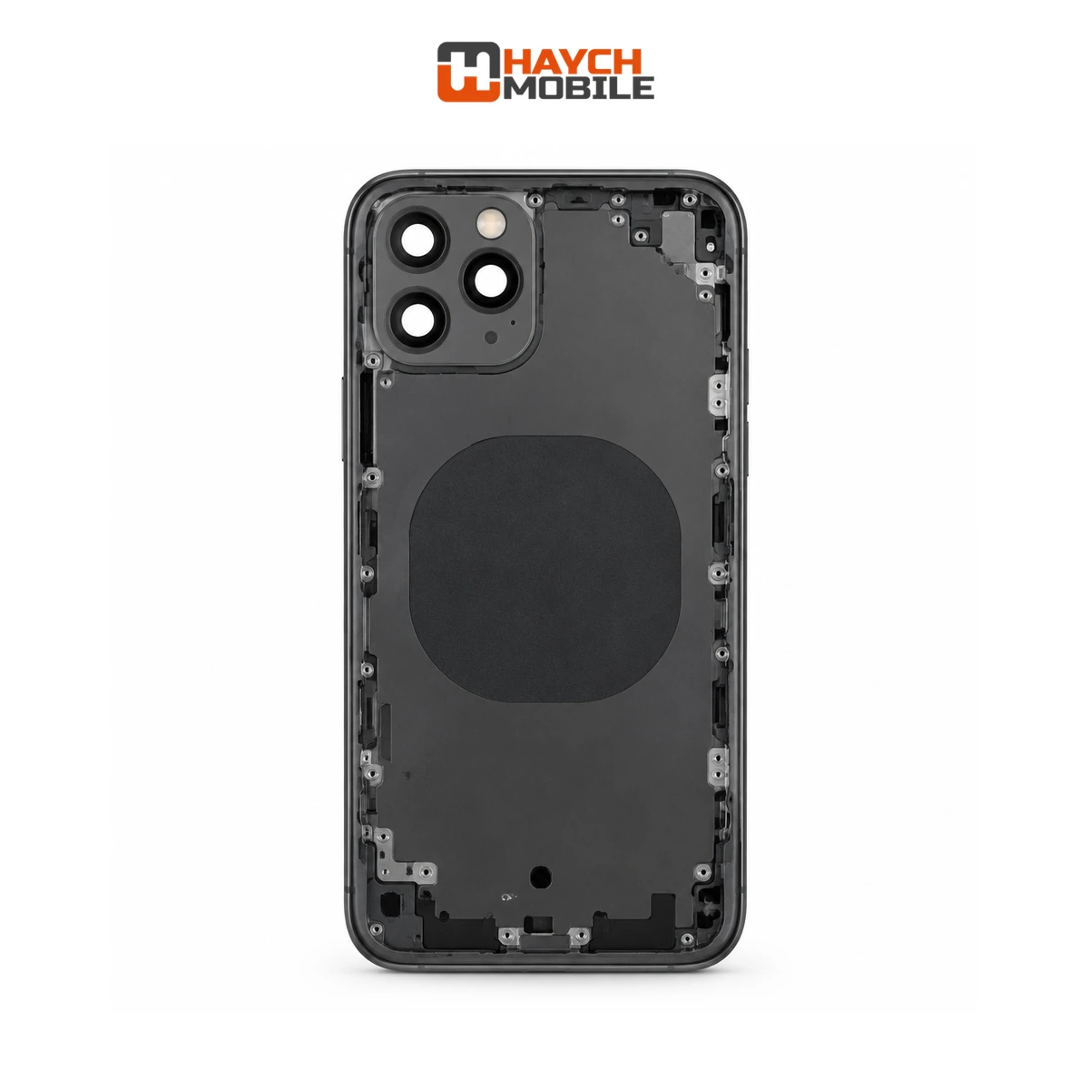 iPhone 11 Pro Compatible Back Housing with Small Parts [Space Grey] Rear Housing