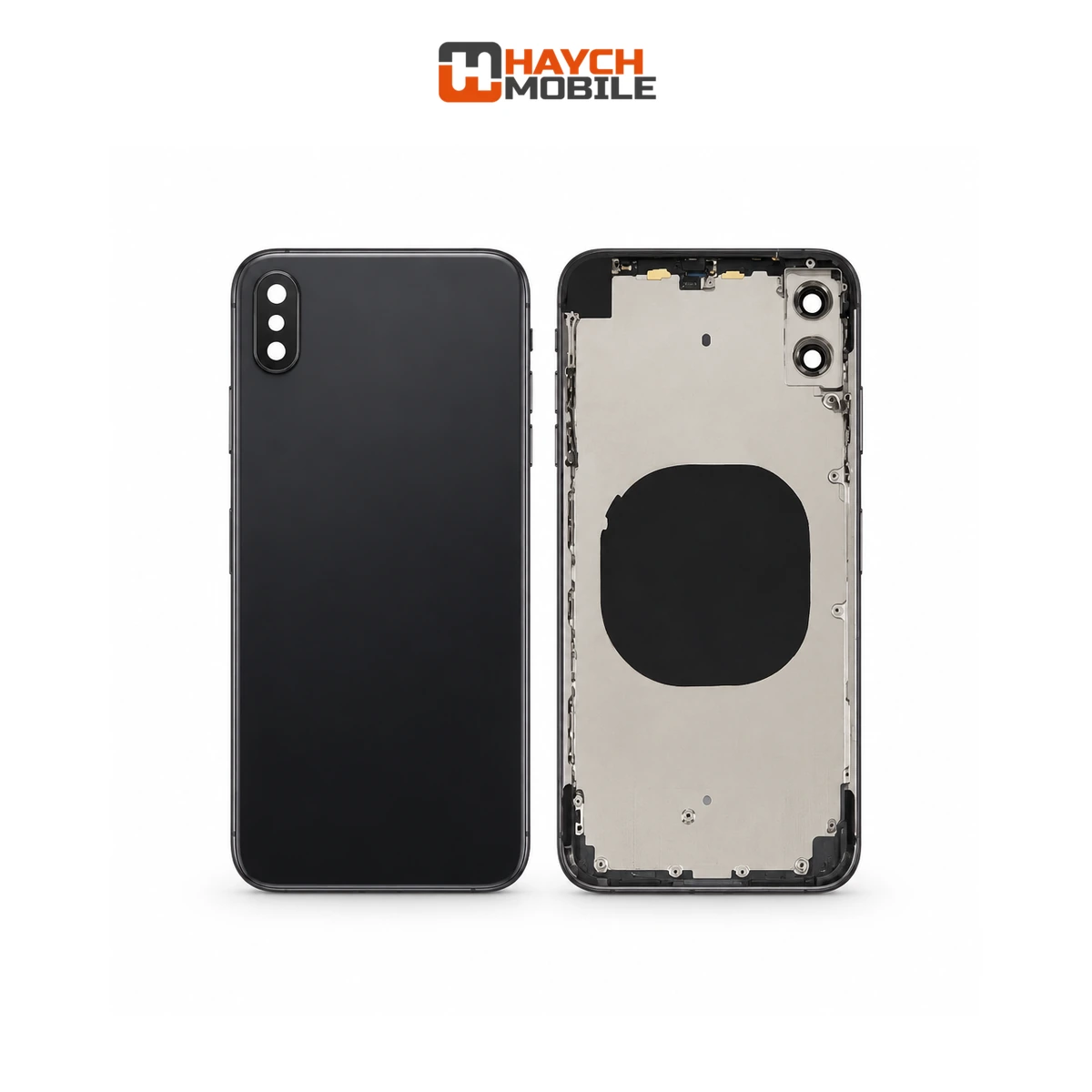 iPhone XS Max Compatible Back Housing [No Small Parts] [Space Grey] Rear Housing