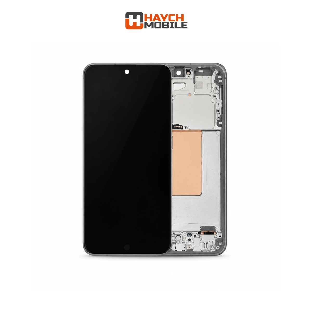 Samsung Galaxy S24 FE (S721) (Soft OLED) LCD and Toush Digitizer Screem with Frame [Service Pack] [Grey] GH82-35850A Screen