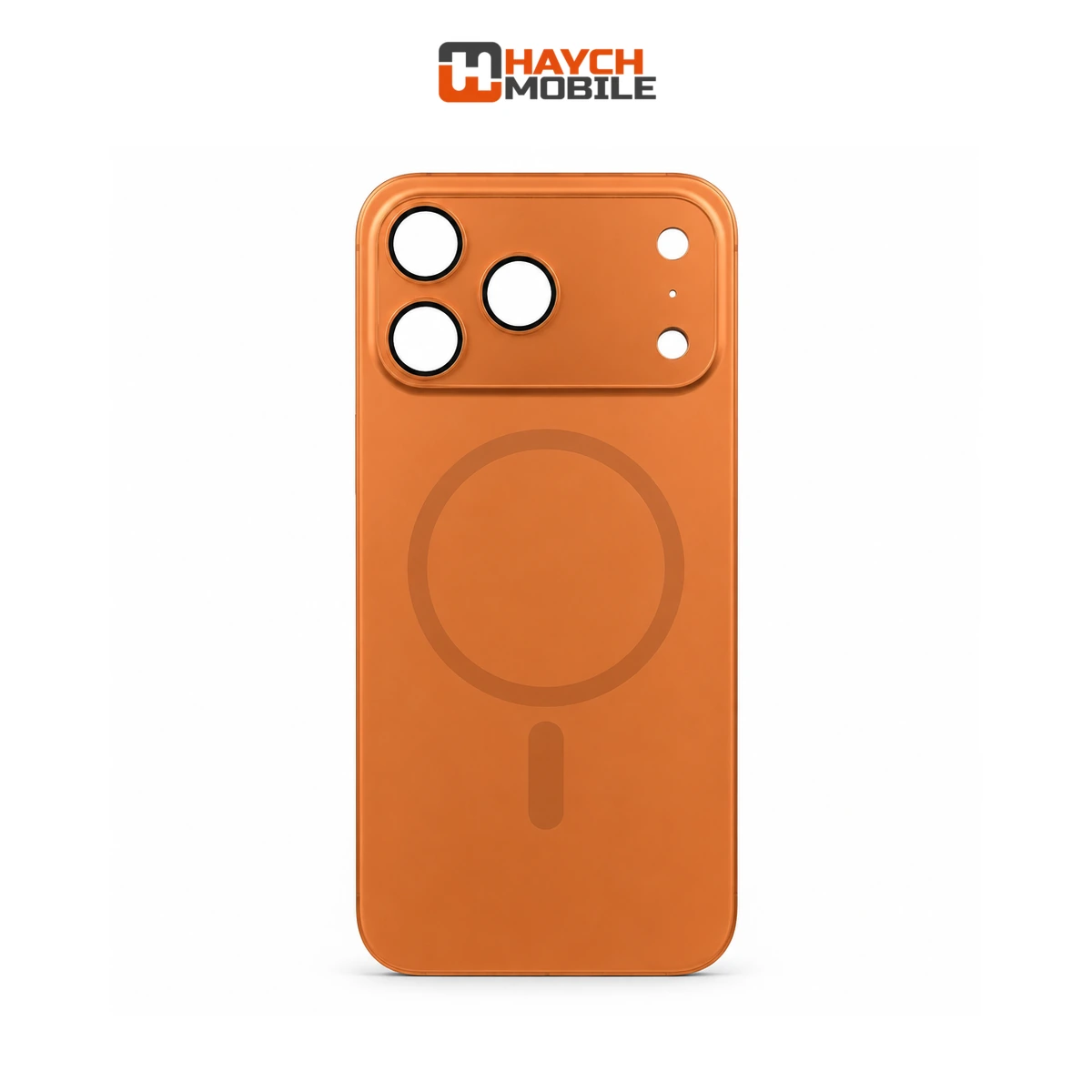 iPhone 17 Pro Max Compatible Back Cover Glass Assembly with MagSafe [Cosmic Orange] [Original] Rear Housing