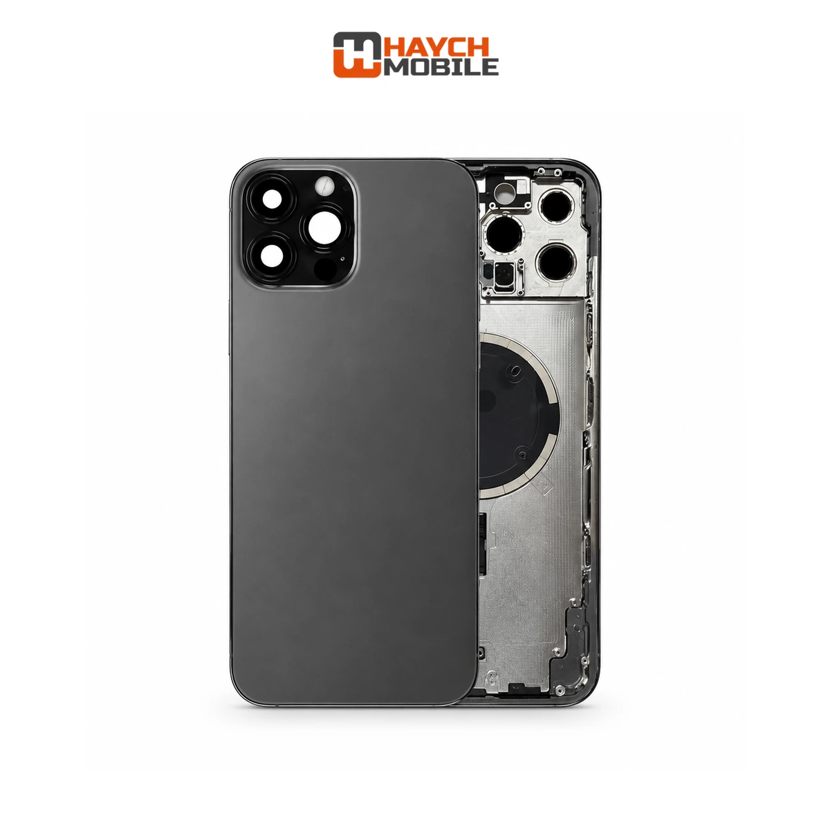iPhone 13 Pro Max Compatible Back Housing [No Small Parts] [Graphite] Rear Housing