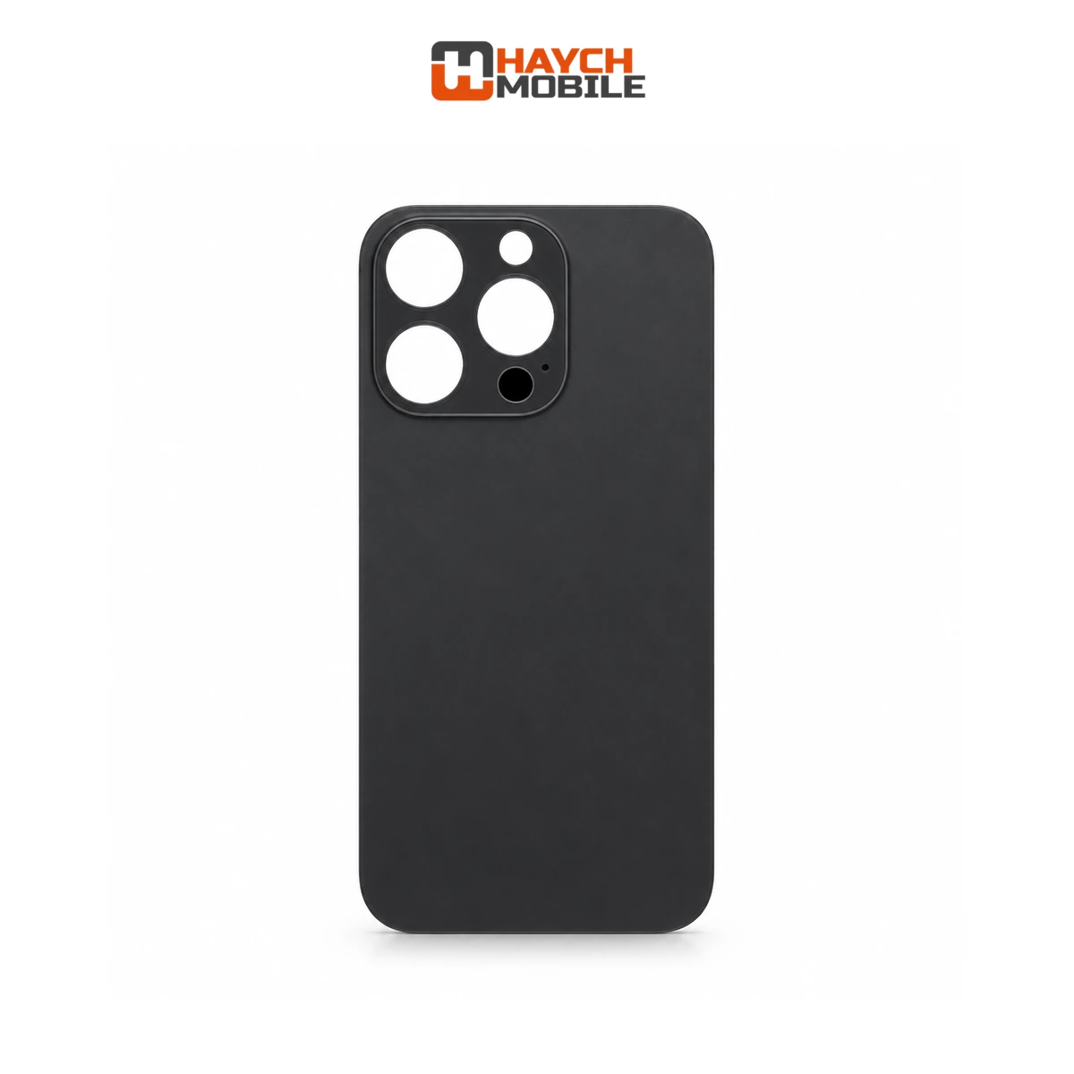 iPhone 15 Pro Max Compatible Back Cover Glass with Big Camera Hole [Black Titanium]