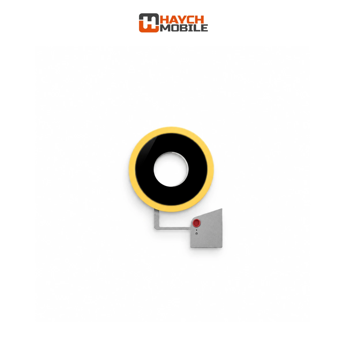 iPhone XR Compatible Camera Lens with Bracket Ring [Yellow]