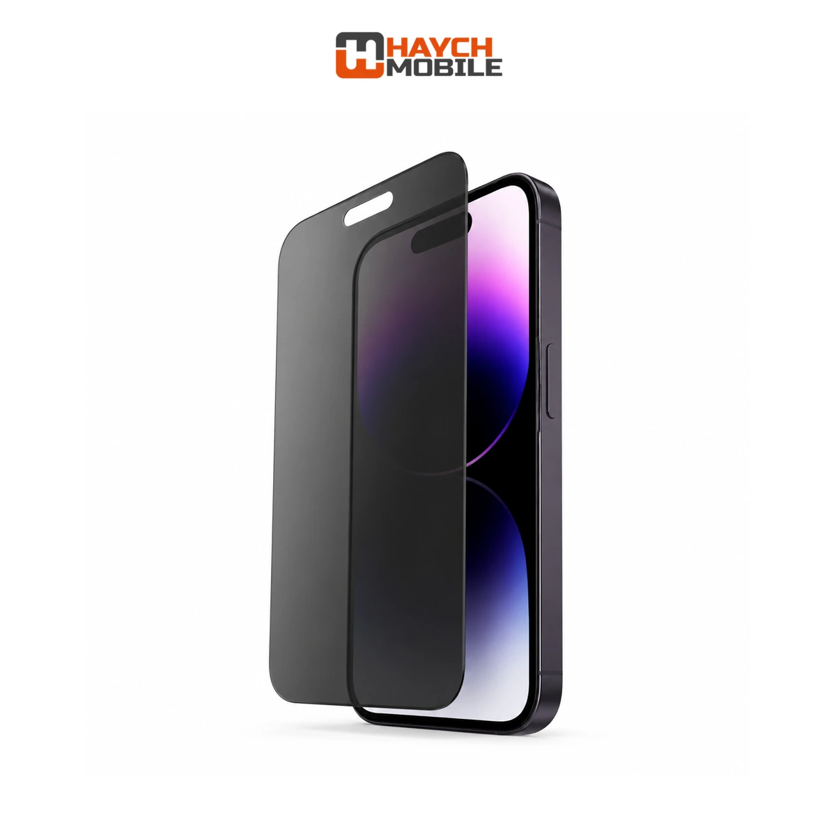 iShield Shatterproof Hybrid Glass Screen Protector, iPhone 15 Pro [Privacy]