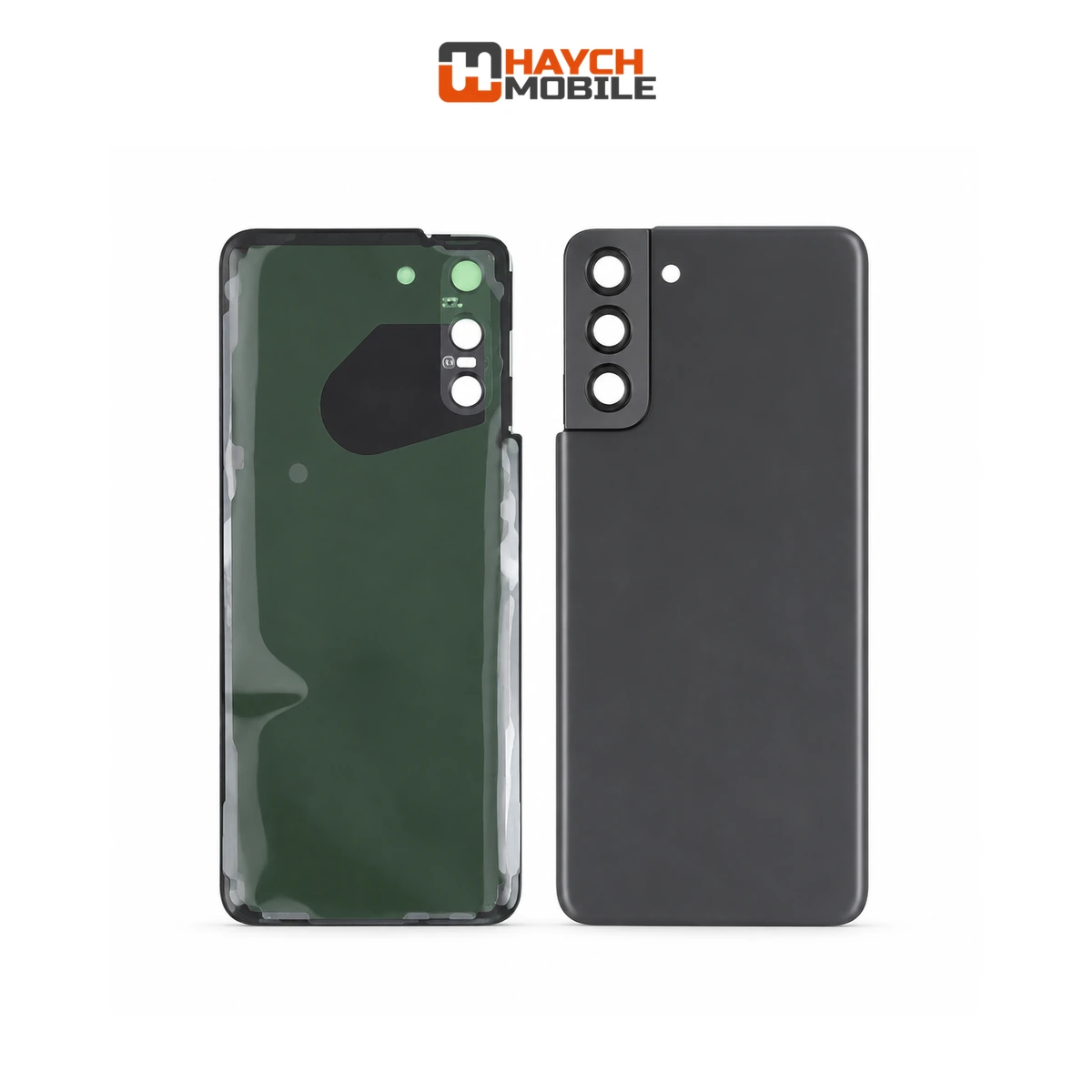 Samsung Galaxy S21 (G991) Back Cover Glass with Lens [Secondhand] [Grey] Rear Housing