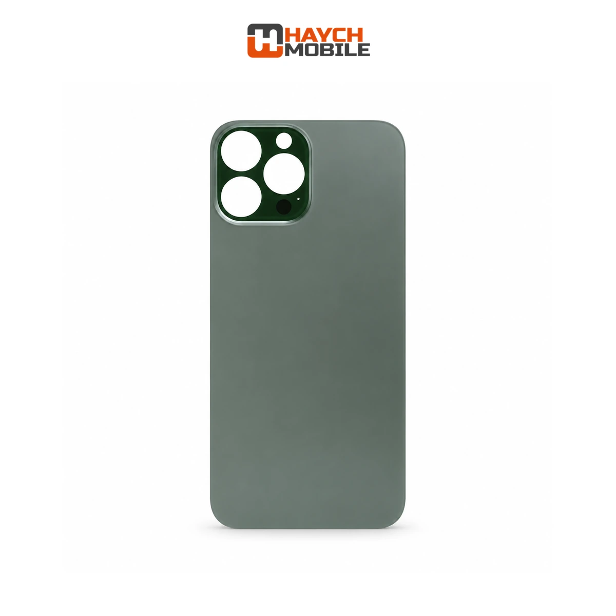 iPhone 13 Pro Max Compatible Back Cover Glass with Big Camera Hole [Alpine Green]