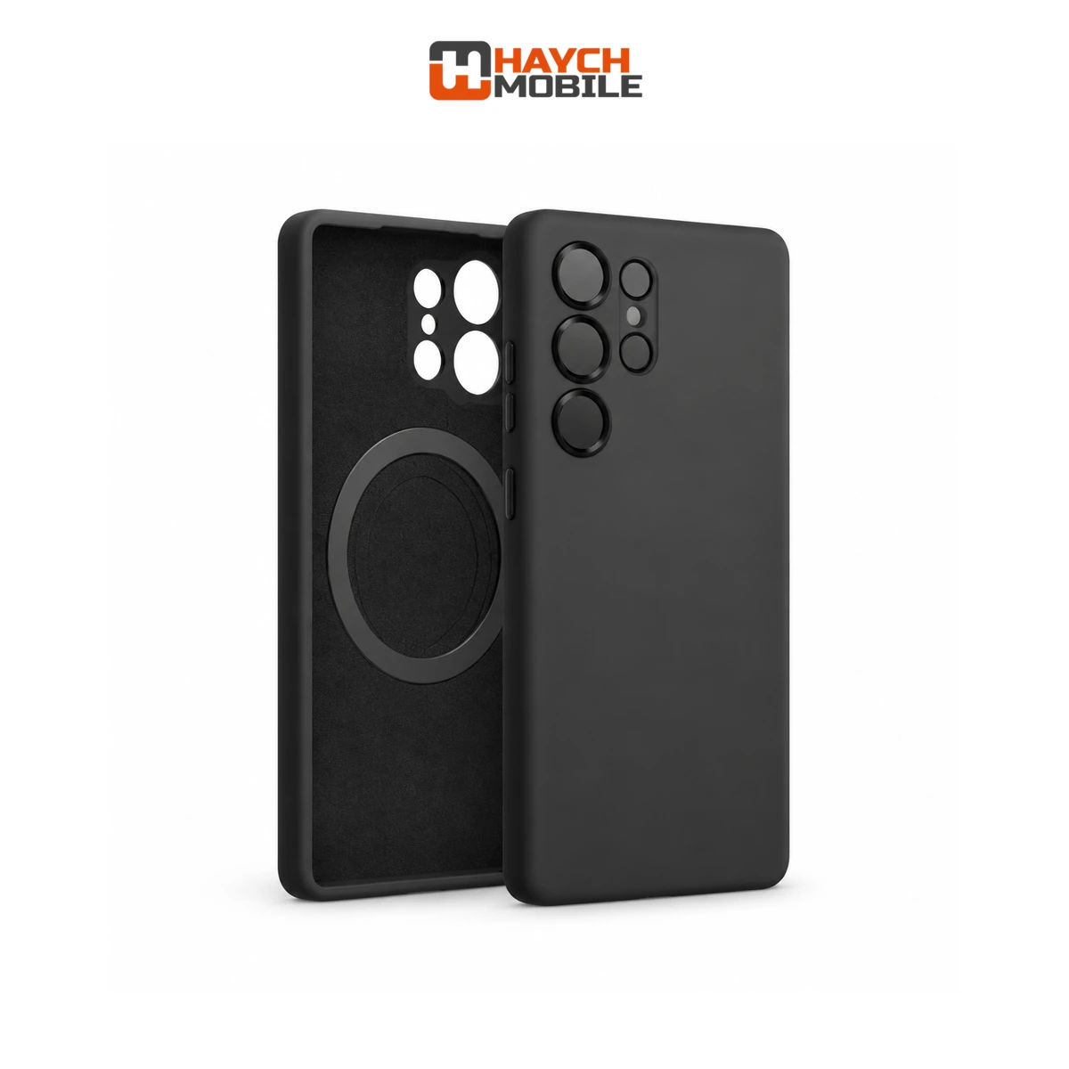 iShield [MagSafe] Liquid Silicon Snap Case, Samsung s25 Ultra [Black]