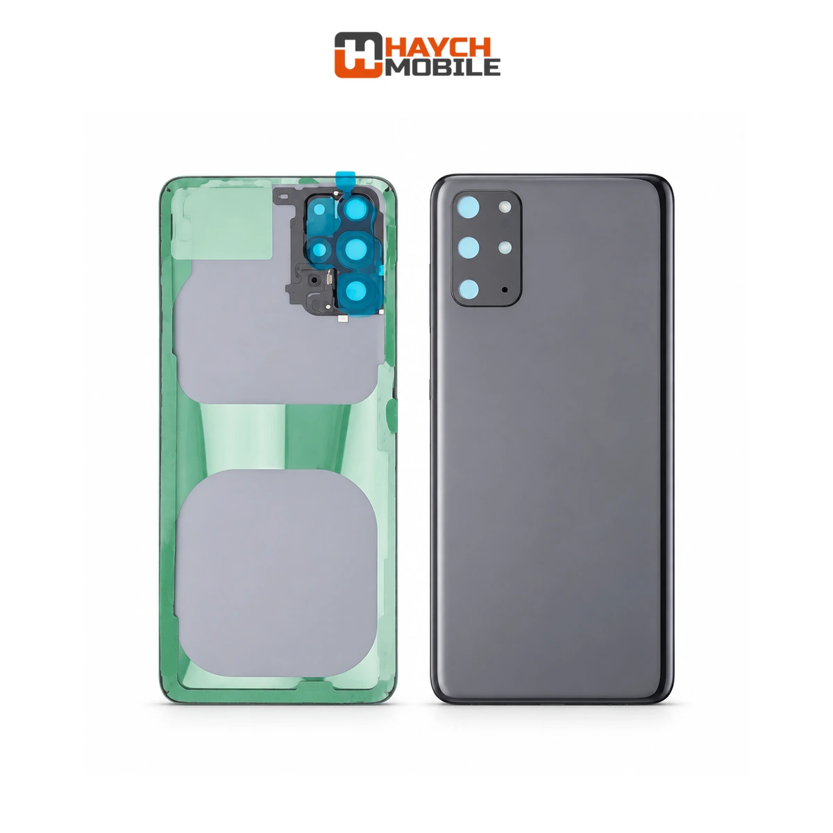 Samsung Galaxy S20 Plus (G985) Back Cover Glass with Lens [Secondhand] [Cosmic Grey] Rear Housing