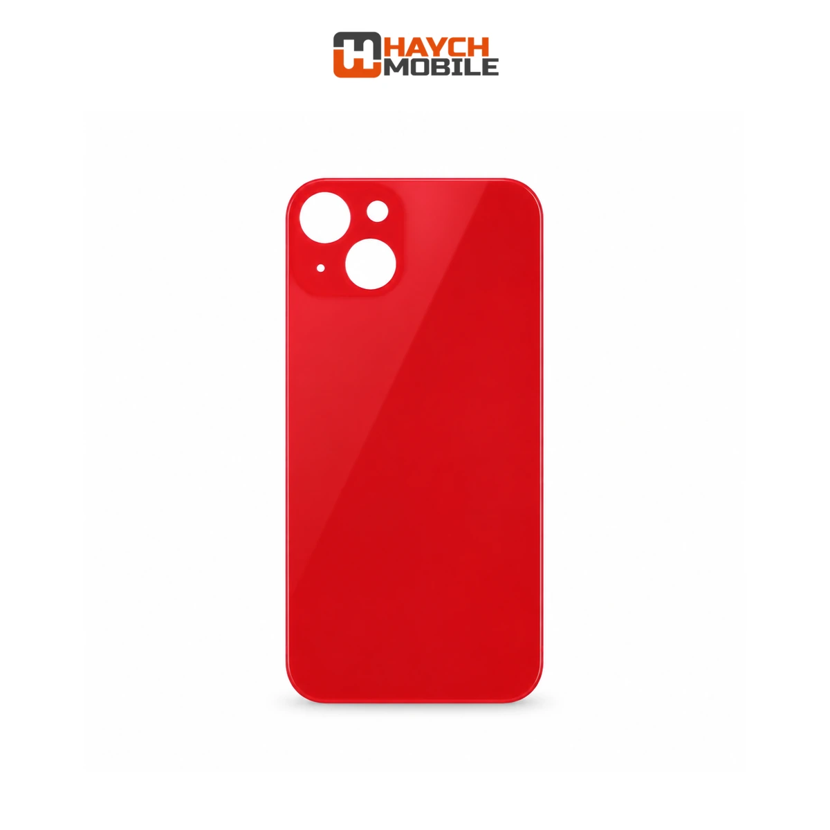 iPhone 13 Compatible Back Cover Glass with Big Camera Hole [Red]