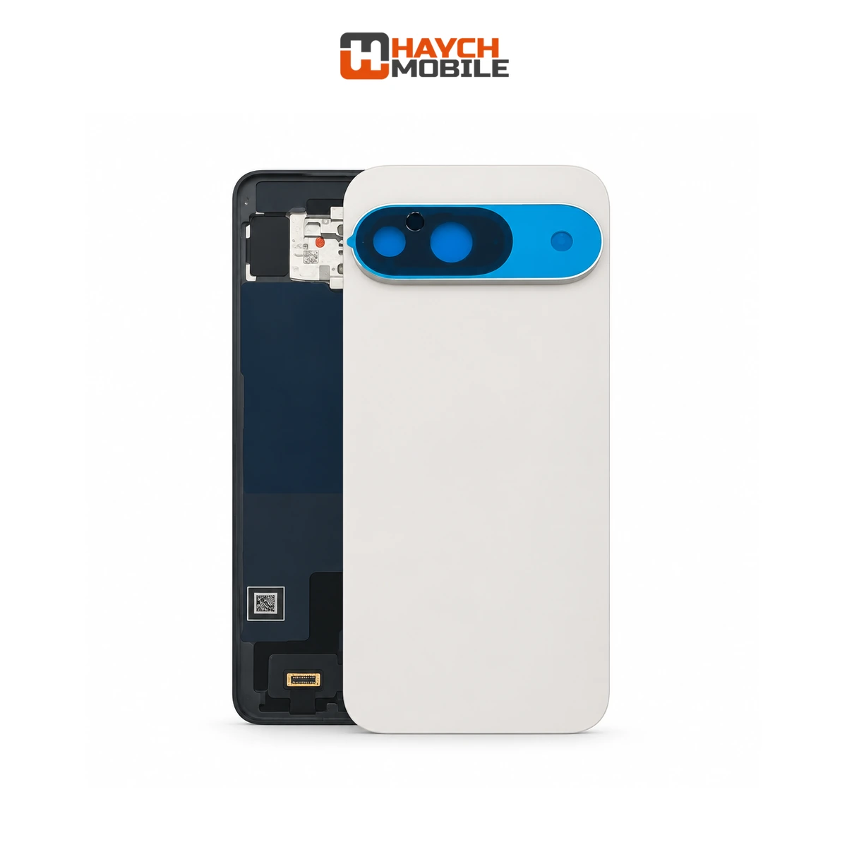 Google Pixel 9 Compatible Back Cover with Lens [Service Pack] [Porcelain / White] G949-00949-00 Rear Housing