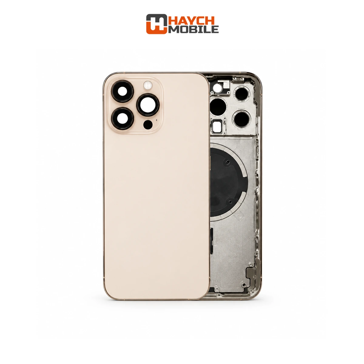 iPhone 13 Pro Compatible Back Housing [No Small Parts] [Gold] Rear Housing