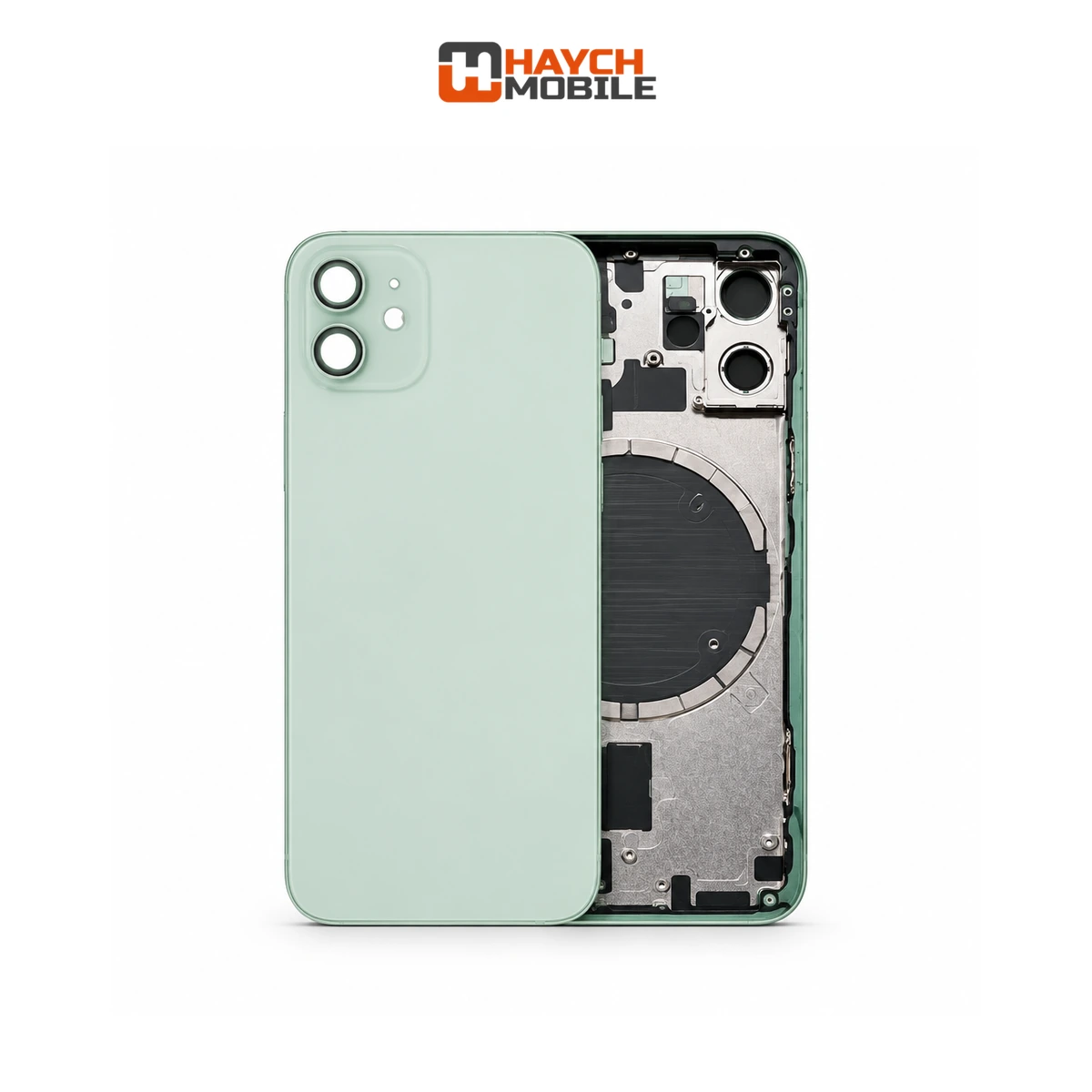 iPhone 12 Mini Compatible Back Housing [No Small Parts] [Green] Rear Housing