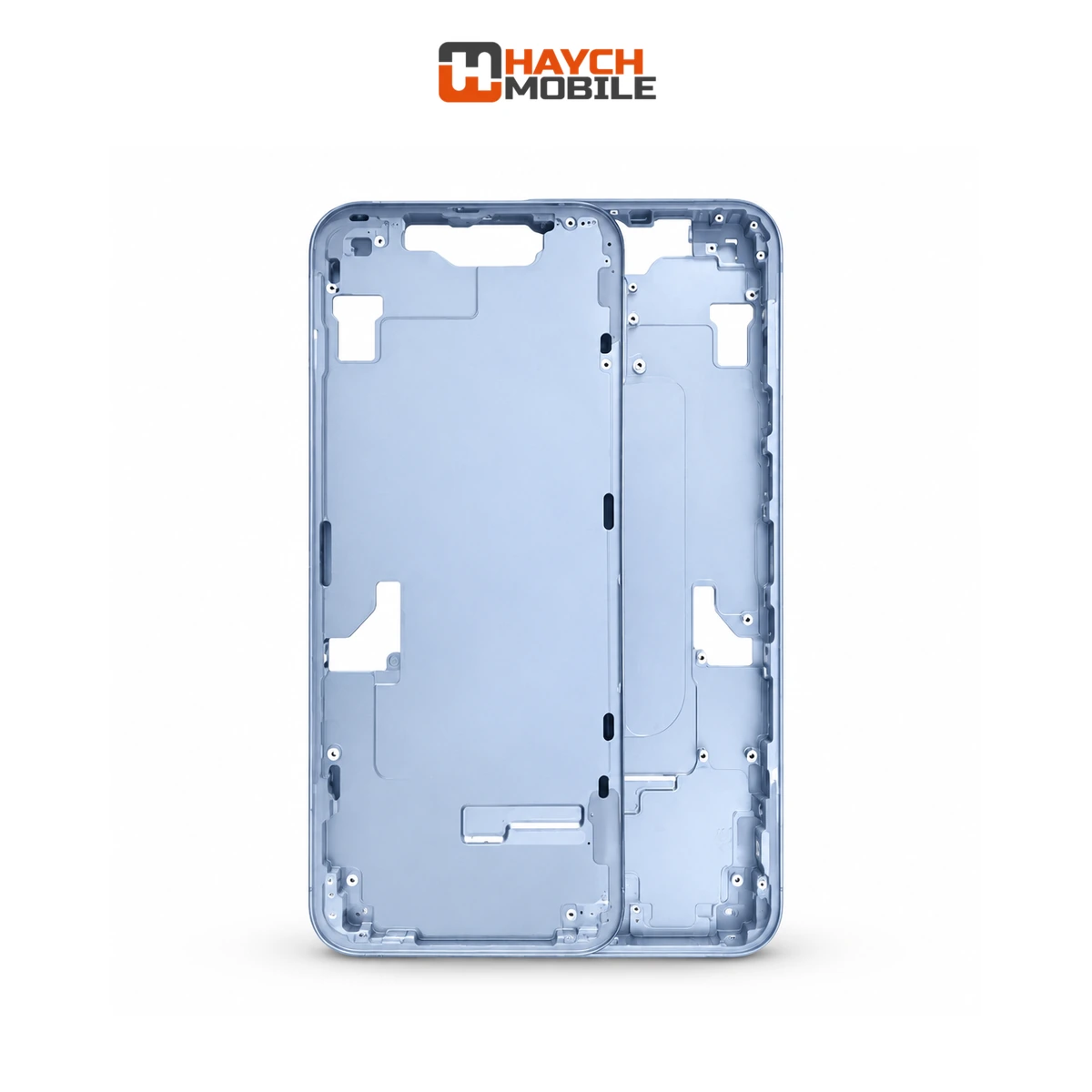 iPhone 14 Compatible Back Housing [No Small Parts] [Blue] Rear Housing