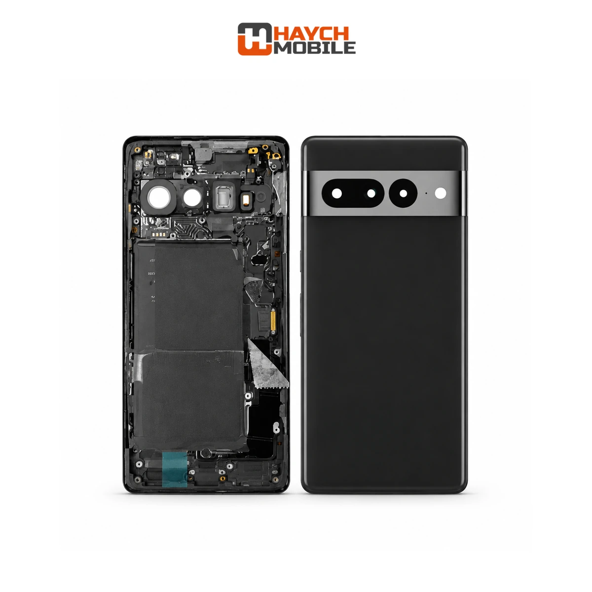 Google Pixel 7 Pro Compatible Back Housing [Secondhand Original] [Obsidian Black] Rear Housing