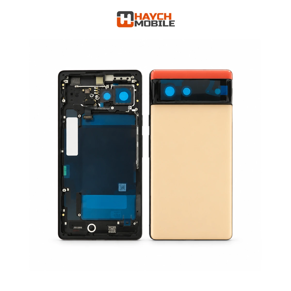 Google Pixel 6 Compatible Back Housing [Service Pack] [Coral] Rear Housing