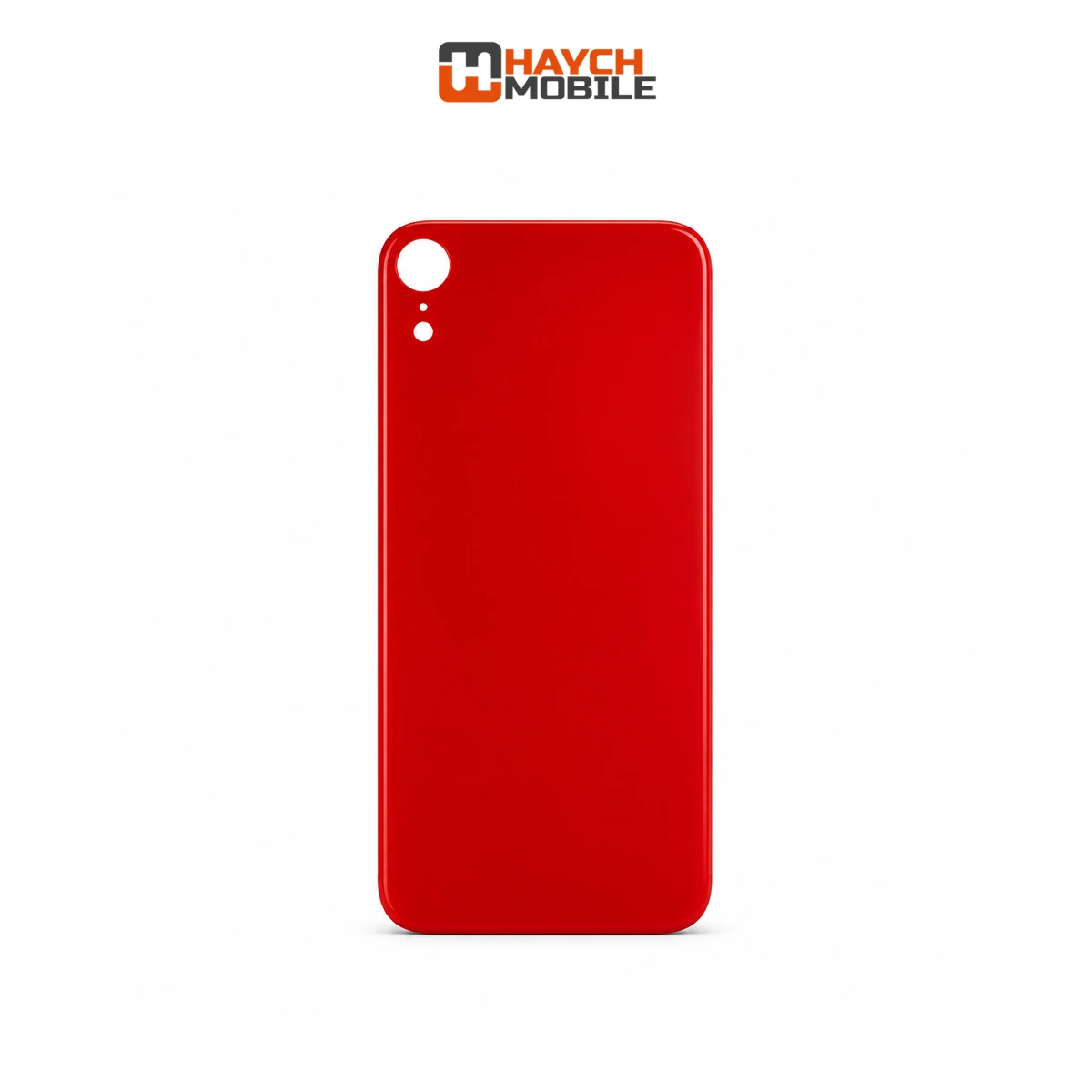 iPhone XR Compatible Back Glass with Big Camera Hole [Red]