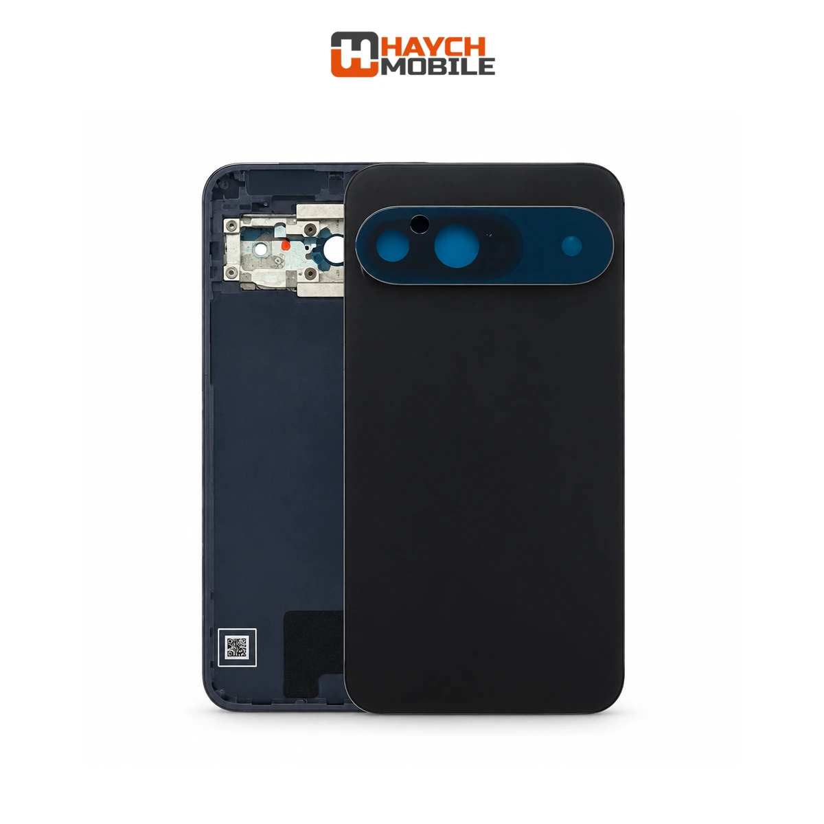 Google Pixel 9 Compatible Back Cover with Lens [Service Pack] [Obsidian / Black] G949-00948-00 Rear Housing
