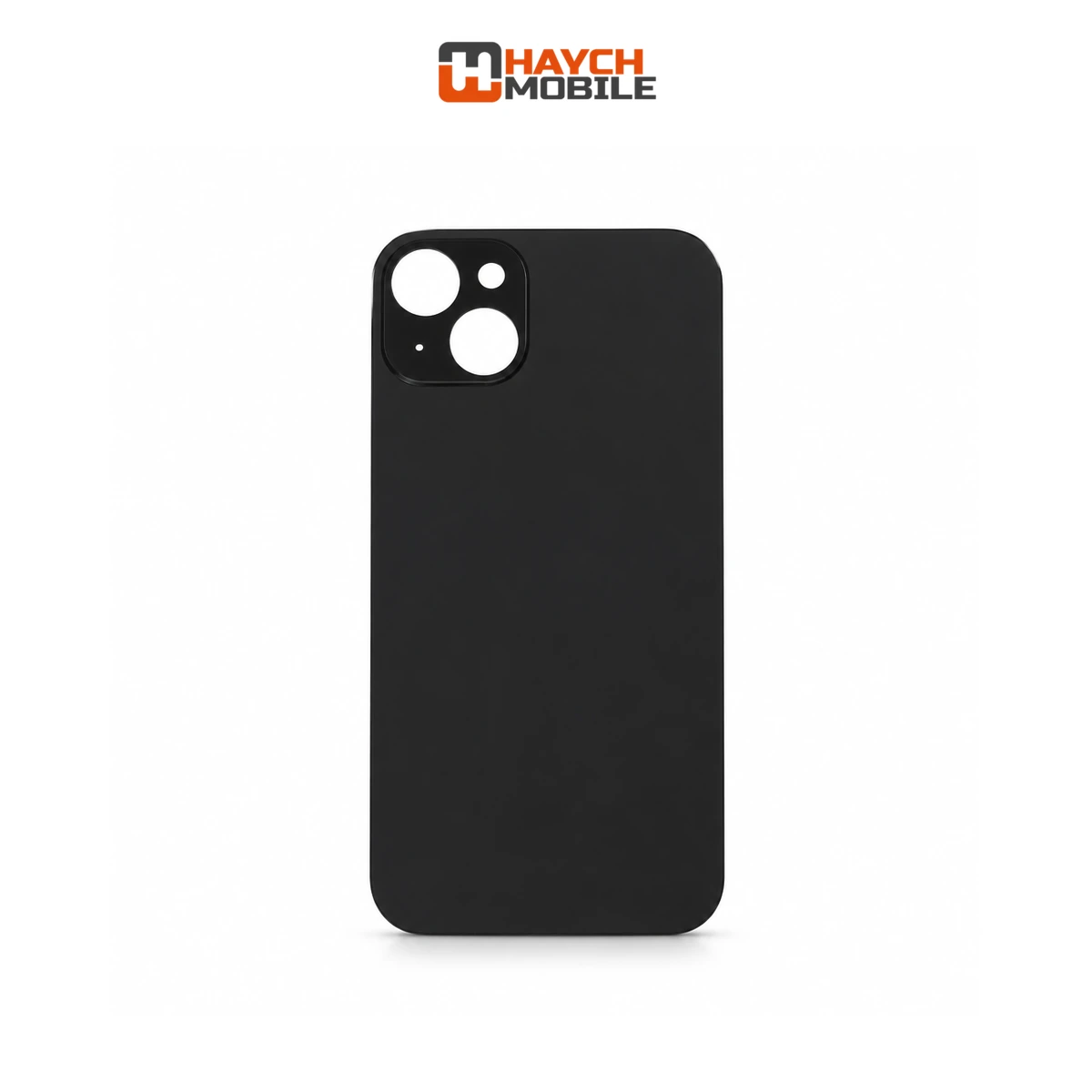 iPhone 15 Plus Compatible Back Cover Glass with Big Camera Hole [Black]