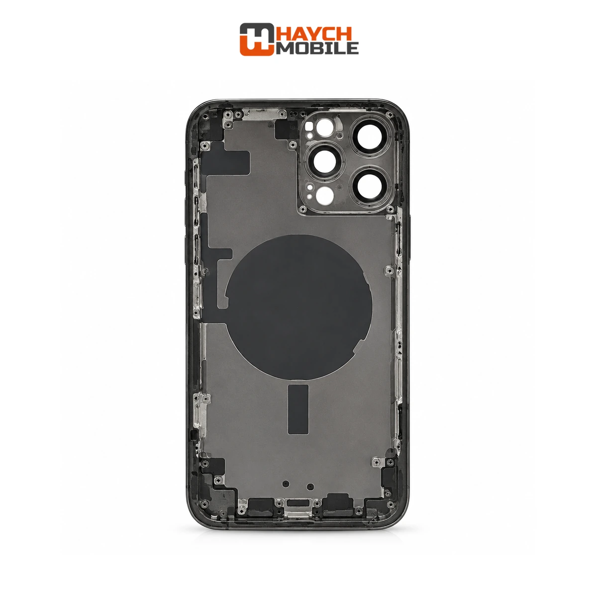 iPhone 13 Pro Compatible Back Housing with Small Parts [Graphite] Rear Housing