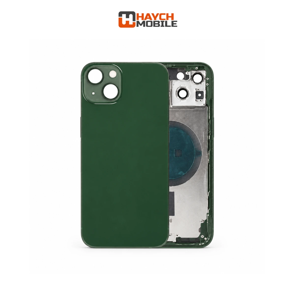 iPhone 13 Compatible Back Housing [No Small Parts] [Green] Rear Housing