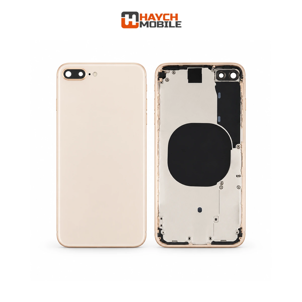 iPhone 8 Plus Compatible Back Housing [No Small Parts] [Gold] Rear Housing