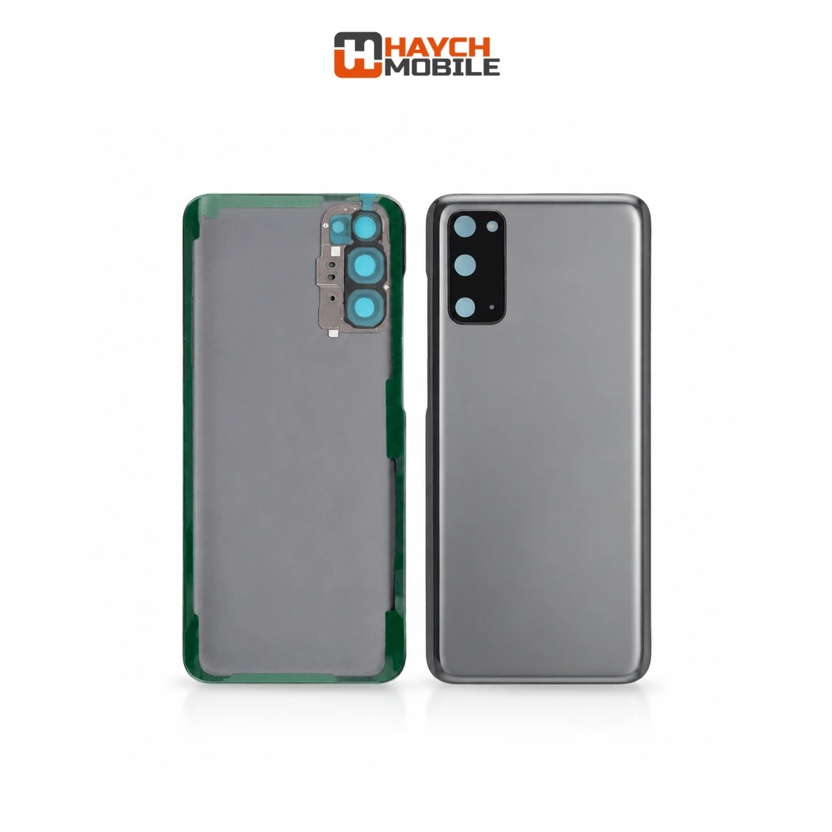 Samsung Galaxy S20 (G980) Back Cover Glass with Lens [Secondhand] [Cosmic Grey] Rear Housing